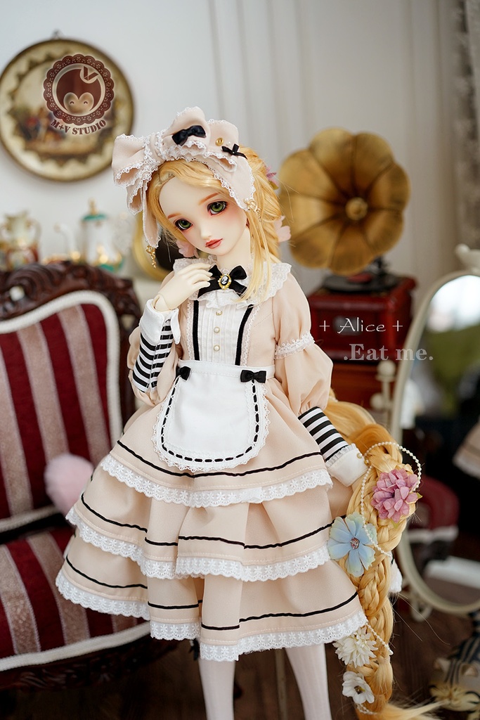 【喵屋ニャンハウス】-Alice-Eat me.SD.DD(S/M/L),SDGR女,SD13女用洋服5点セット