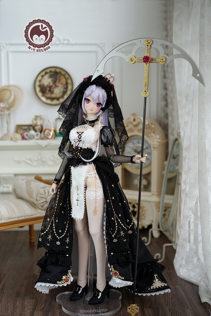 【喵屋ニャンハウス】黯の女神官DD DDS(L/M),DDDY AS58 AS62用洋服10点セット