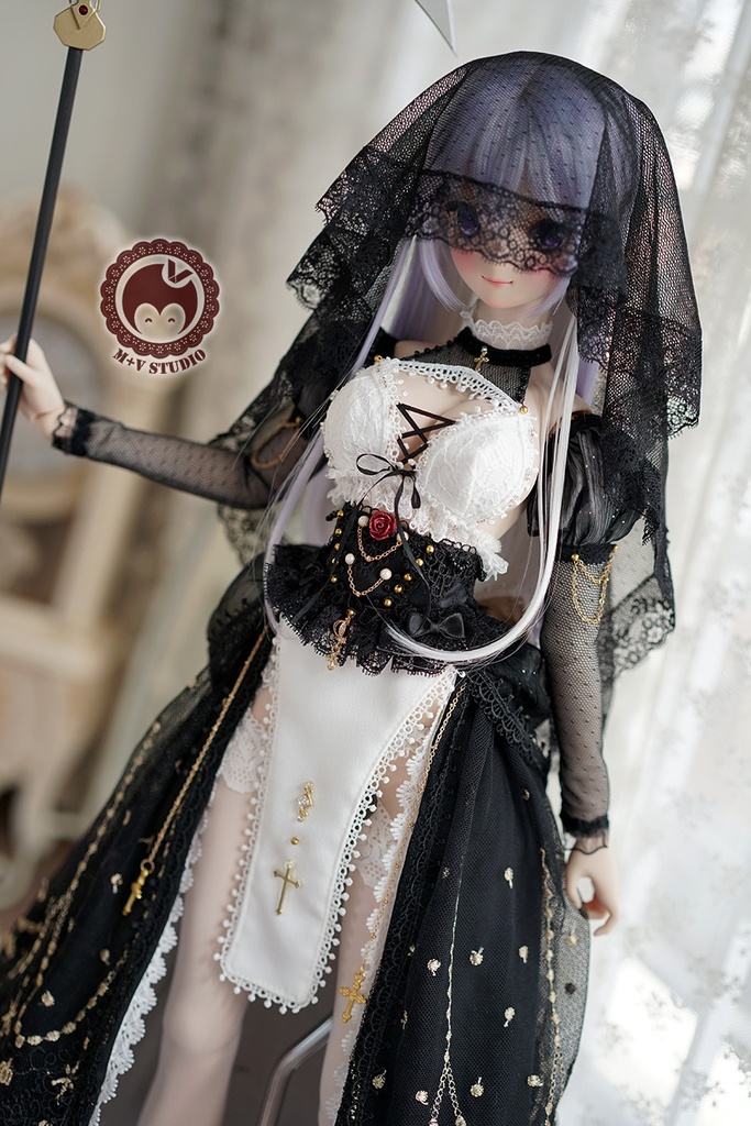 【喵屋ニャンハウス】黯の女神官DD DDS(L/M),DDDY AS58 AS62用洋服10点セット