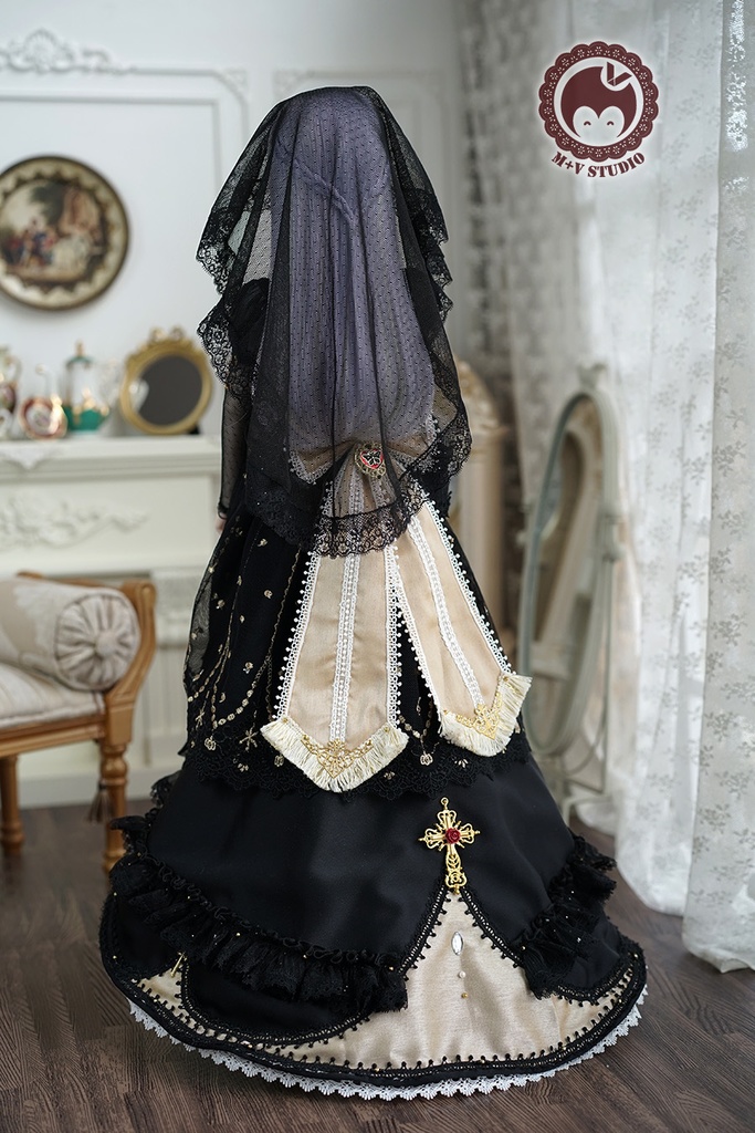 【喵屋ニャンハウス】黯の女神官DD DDS(L/M),DDDY AS58 AS62用洋服10点セット