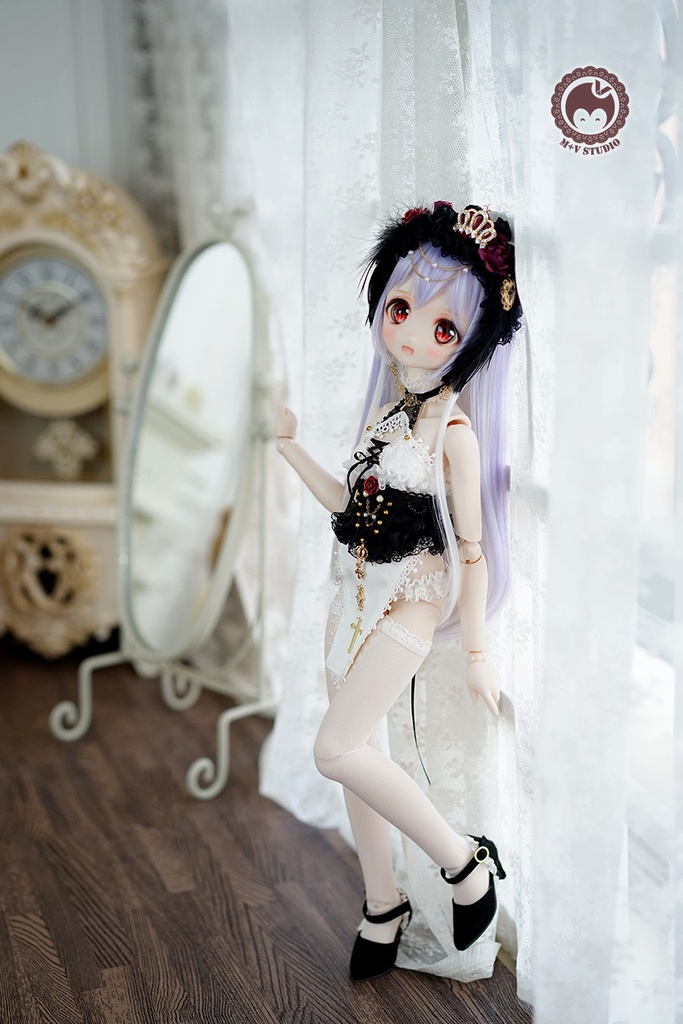 【喵屋ニャンハウス】黯の女神官MDD KUMAKO PUYOODOLL(S/M胸)用洋服10点セット