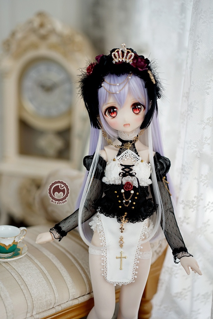 【喵屋ニャンハウス】黯の女神官MDD KUMAKO PUYOODOLL(S/M胸)用洋服10点セット