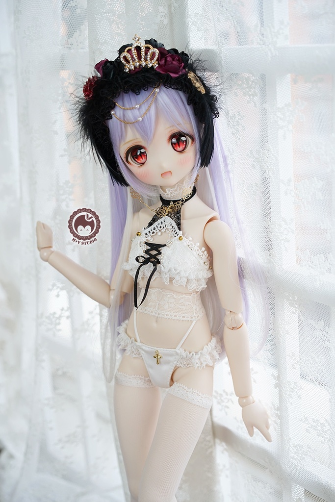 【喵屋ニャンハウス】黯の女神官MDD KUMAKO PUYOODOLL(S/M胸)用洋服10点セット