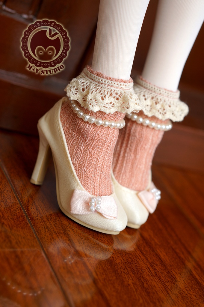 【喵屋ニャンハウス】MSD,SD/DD MDD 用冬日レース·ソックス1/3 1/4BJD