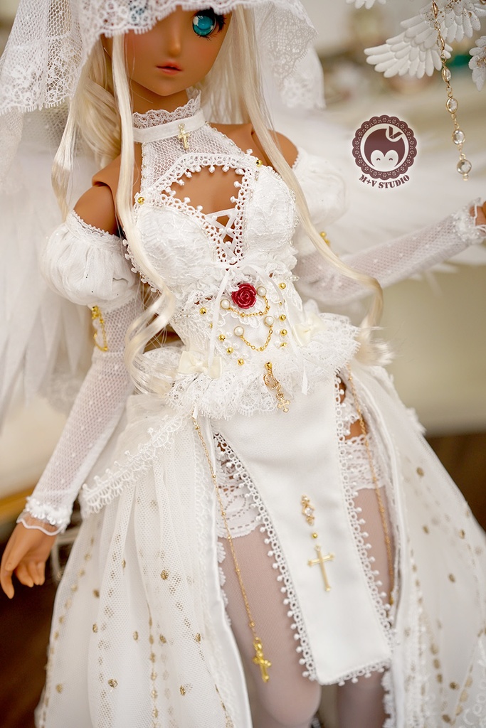 【喵屋ニャンハウス】智天使の女神官DD DDS(L/M),DDDY AS58 AS62用洋服10点セット