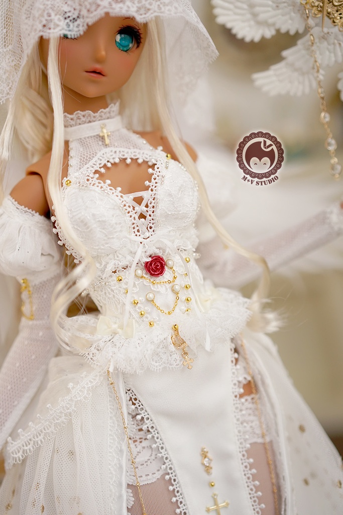 【喵屋ニャンハウス】智天使の女神官DD DDS(L/M),DDDY AS58 AS62用洋服10点セット