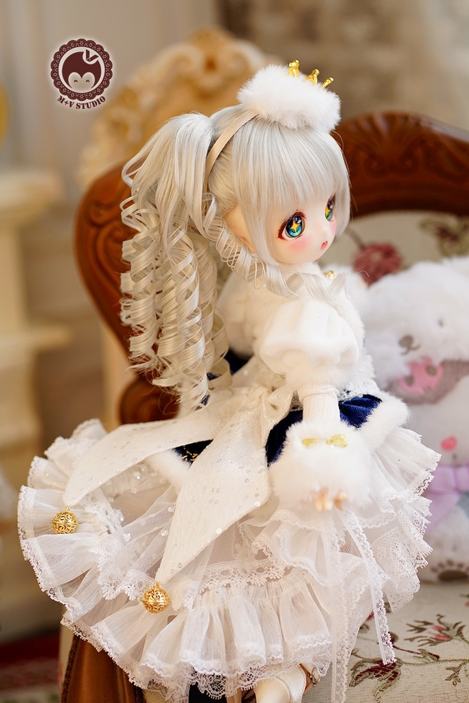 【ニャンハウス】-霜花の旋律-MDD(S/M) PUYODOLL 熊妹4分BJD用洋服10点セット