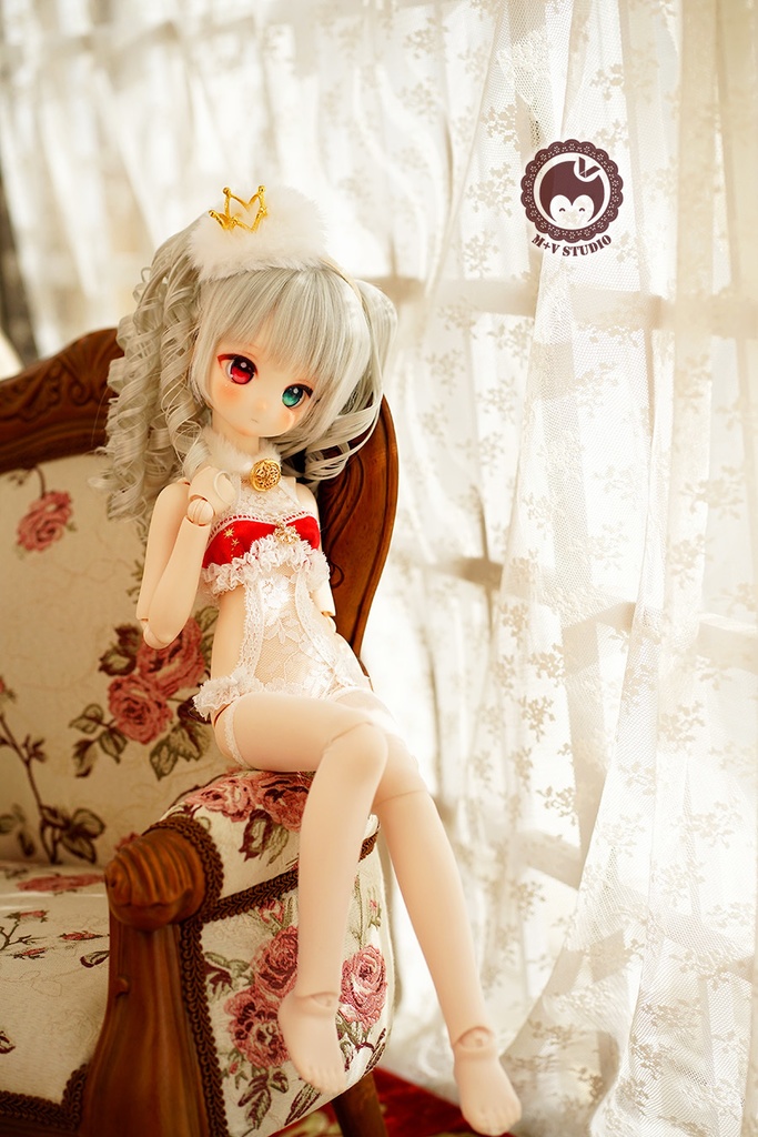 【ニャンハウス】-霜花の旋律-MDD(S/M) PUYODOLL 熊妹4分BJD用洋服10点セット