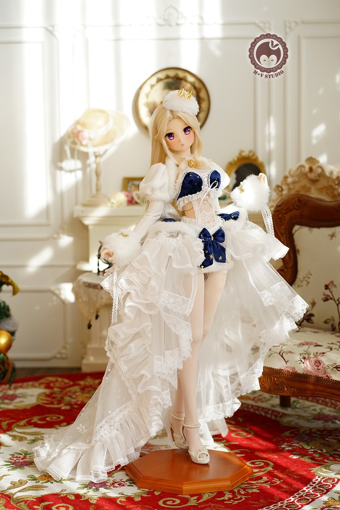 【ニャンハウス】-霜花の旋律-DD DDS(L/L聚拢)用洋服10点セット