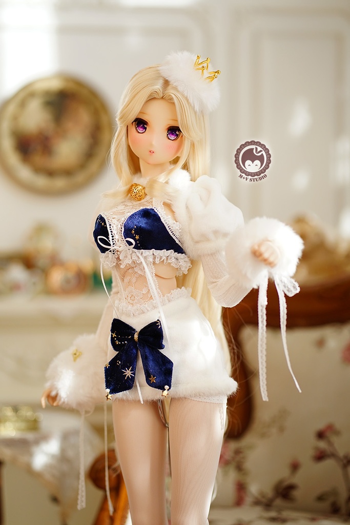 【ニャンハウス】-霜花の旋律-DD DDS(L/L聚拢)用洋服10点セット