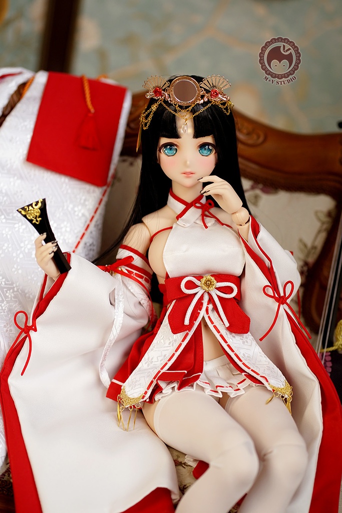 【雪月姬】DD2 DD3 DDS DDDY（S.M.L胸）洋服用洋風女巫着物9点セット
