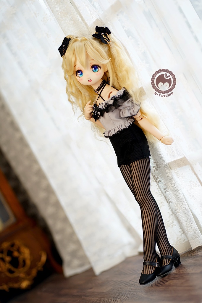 【喵屋ニャンハウス】黯黑糖 MSD,MDD,Kumako用洋服6点セット（2色あり）