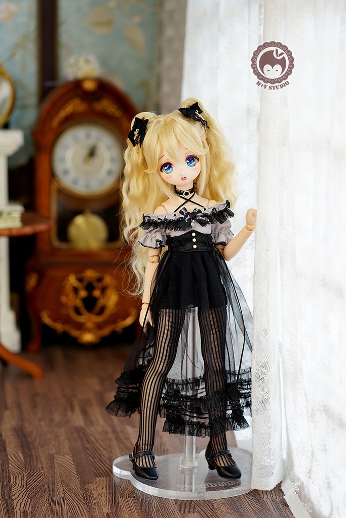 【喵屋ニャンハウス】黯黑糖 MSD,MDD,Kumako用洋服6点セット（2色あり）