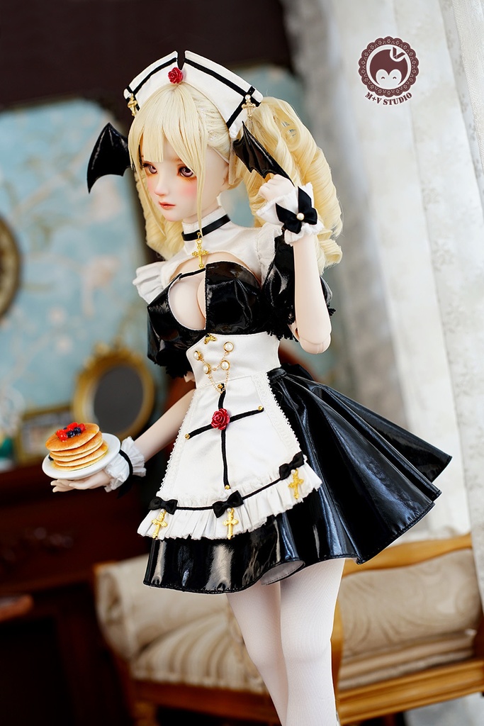 【悪魔メイド-リリム】DD(L),L寄せ胸 DDDY,SDGR女用洋服9点セット洋服9点