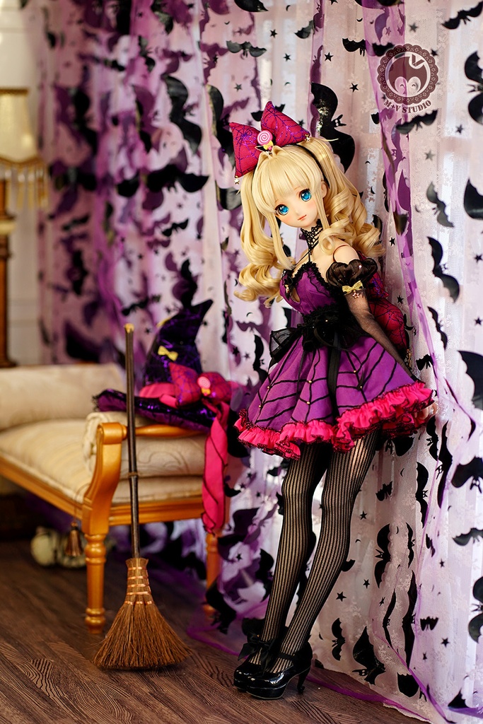 【喵屋ニャンハウス】クモ魔女DDDY DDs dd3 dd2 dds(\L胸,L聚拢)SD16用洋服10点