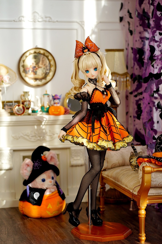 【喵屋ニャンハウス】クモ魔女DDDY DDs dd3 dd2 dds(\L胸,L聚拢)SD16用洋服10点