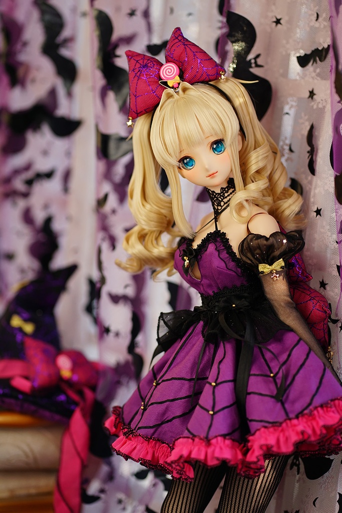 【喵屋ニャンハウス】クモ魔女DDDY DDs dd3 dd2 dds(\L胸,L聚拢)SD16用洋服10点