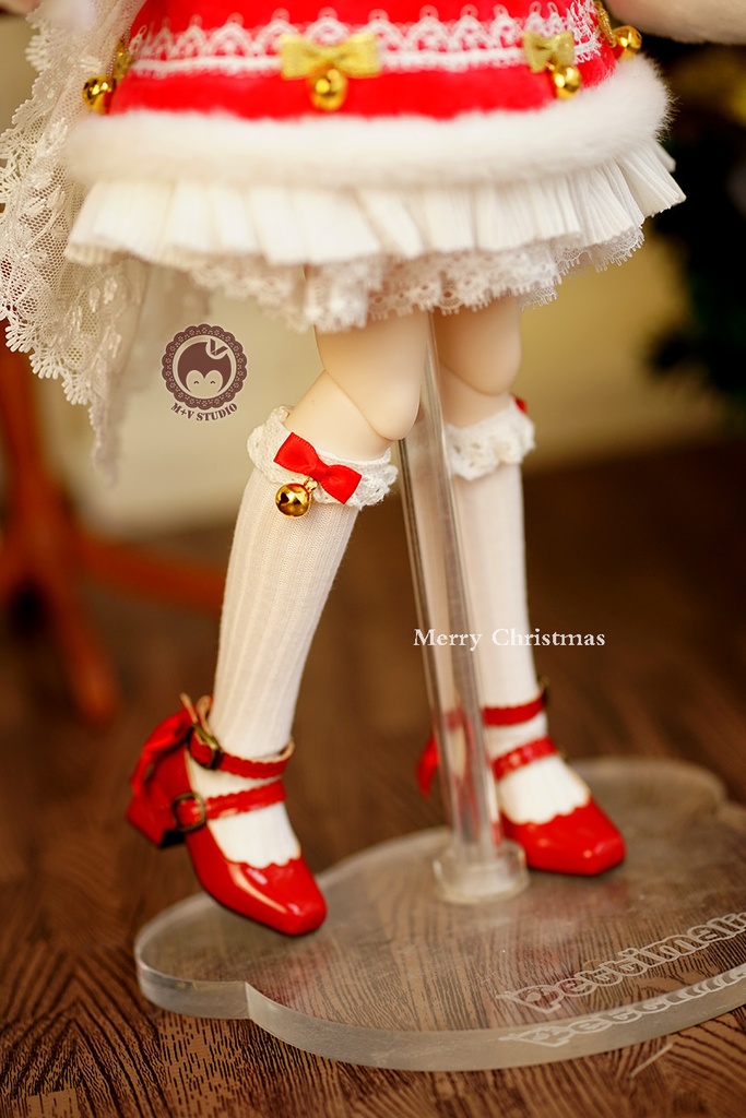 【Aries】クリスマス新商品 1/4BJD MDD SDM KUMAKO PUYOODOLL用洋服7点セット