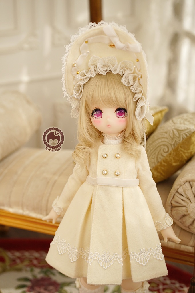【ANNA】MDD(S/M),PUYOODOLL,MSD(SDM,1/4bjd)用洋服7点セット(6色あり)