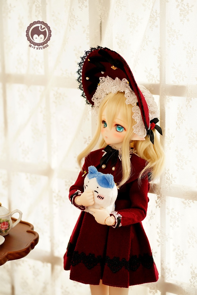 【ANNA】MDD(S/M),PUYOODOLL,MSD(SDM,1/4bjd)用洋服7点セット(6色あり)