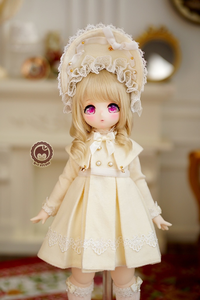 【ANNA】MDD(S/M),PUYOODOLL,MSD(SDM,1/4bjd)用洋服7点セット(6色あり)