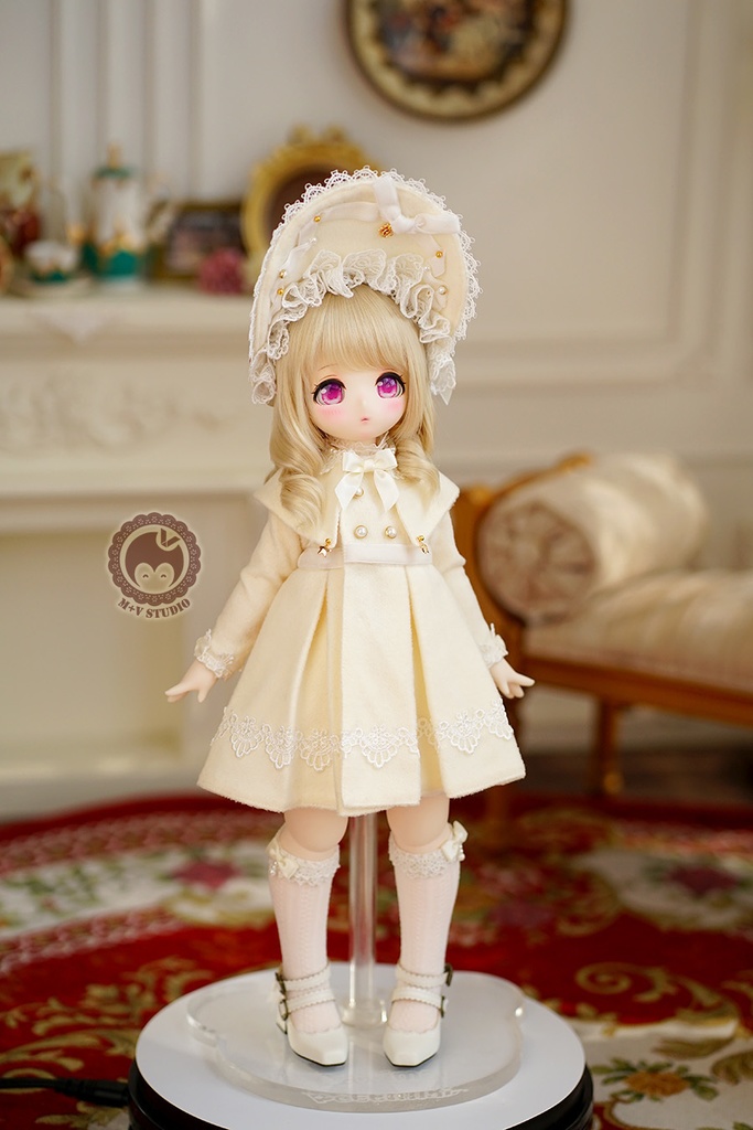 【ANNA】MDD(S/M),PUYOODOLL,MSD(SDM,1/4bjd)用洋服7点セット(6色あり)