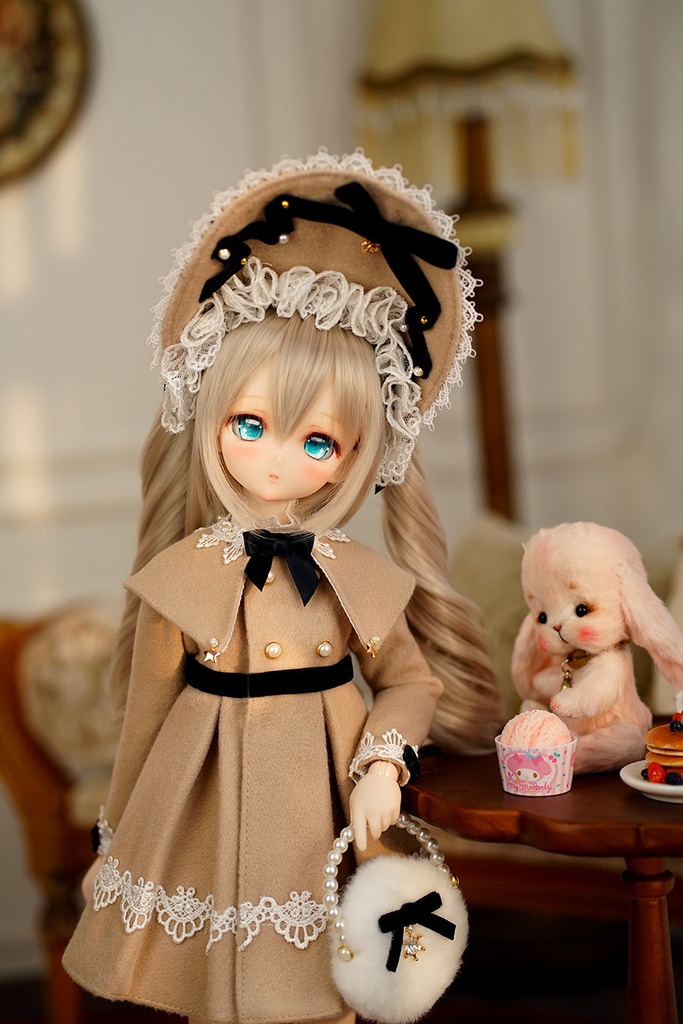 【ANNA】MDD(S/M),PUYOODOLL,MSD(SDM,1/4bjd)用洋服7点セット(6色あり)