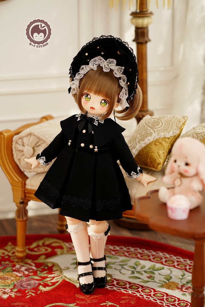 【ANNA】MDD(S/M),PUYOODOLL,MSD(SDM,1/4bjd)用洋服7点セット(6色あり)
