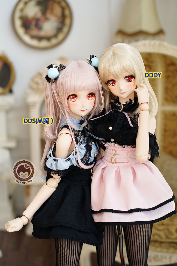 【LACE】服6点セットDD2 DD3 DDS DDDY(S.M.L胸)洋服 水色