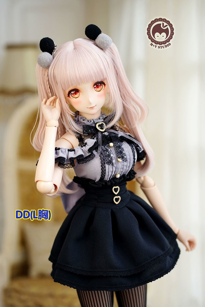 【LACE】服6点セットDD2 DD3 DDS DDDY(S.M.L胸)洋服 灰色