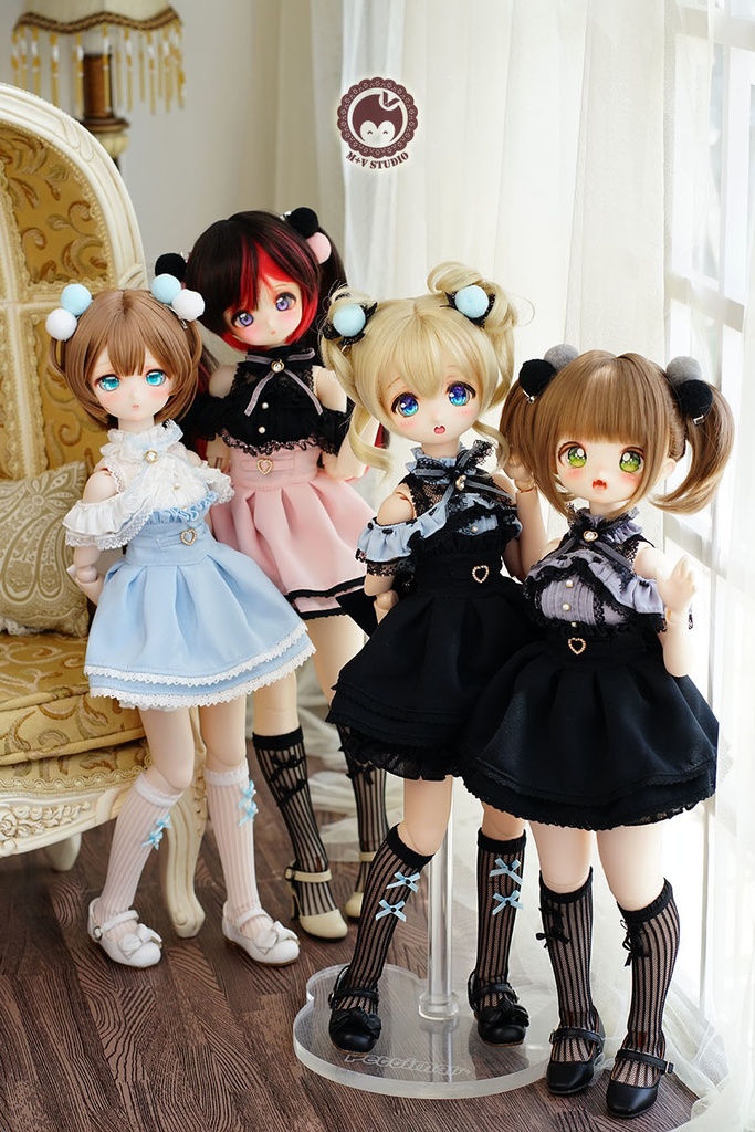 【LACE】服6点セットMDD(S.M.L胸)MSD PUYOODOLL洋服 水色