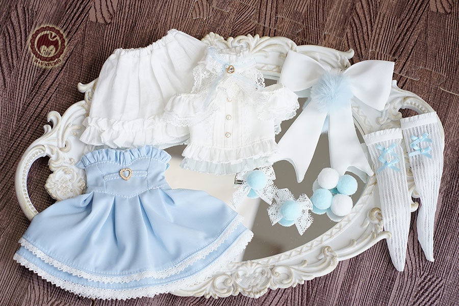 【LACE】服6点セットMDD(S.M.L胸)MSD PUYOODOLL洋服 ピンク