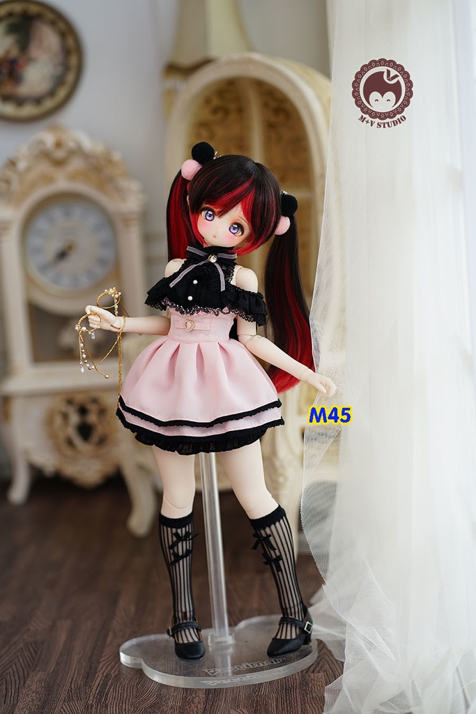 【LACE】服6点セットMDD(S.M.L胸)MSD PUYOODOLL洋服 ピンク