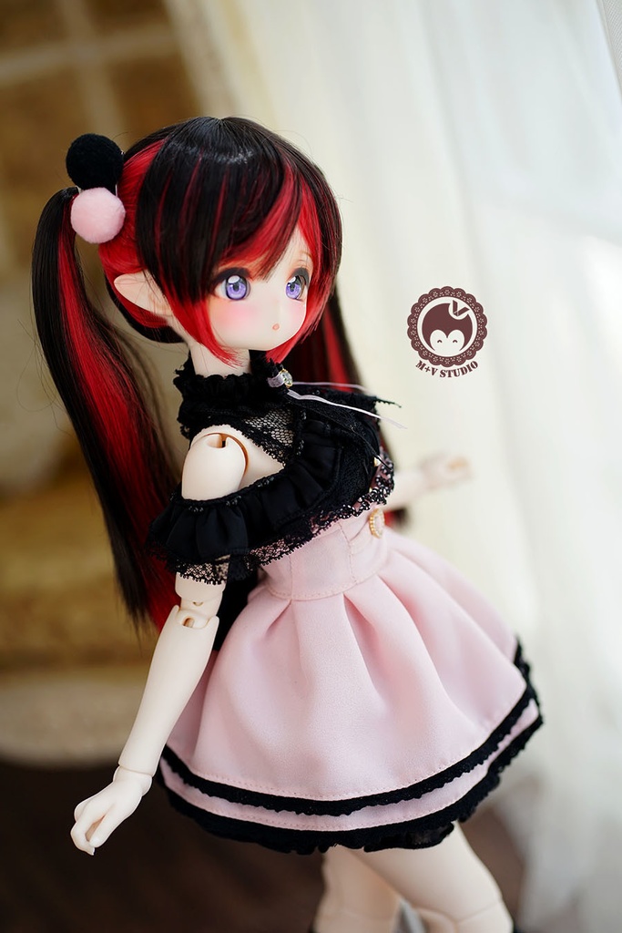 【LACE】服6点セットMDD(S.M.L胸)MSD PUYOODOLL洋服 ピンク