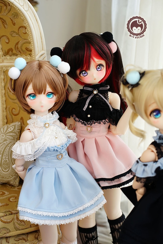 【LACE】服6点セットMDD(S.M.L胸)MSD PUYOODOLL洋服 ピンク