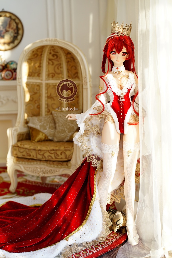 喵屋【 炎の王女】DD3 DDS(L/M/S/SS)DDDY AS58 AS62用洋服礼服8点セット