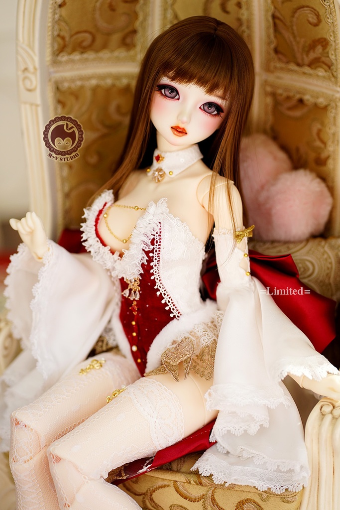 喵屋【 炎の王女】DD3 DDS(L/M/S/SS)DDDY AS58 AS62用洋服礼服8点セット