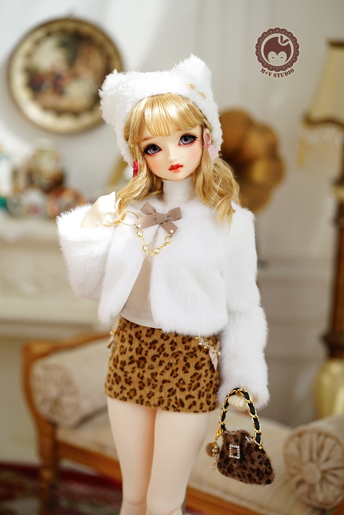 【猫の耳帽子】3分 4分 6分YOSD SDM/MSD/MDD 1/4BJD女DD3 DDDY DDS 3分(S,M,L)SD13 puyoodoll全尺寸