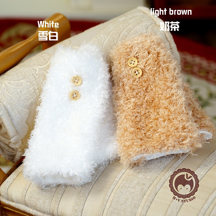 【巻き毛の靴下カバー】1/3分 1/4分 BJDサイズは共通です(msd mdd SD DD DY bjd)