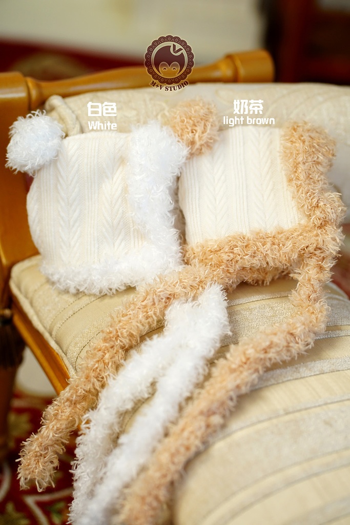 【雪の日帽子です】1/3分 1/4分 BJDサイズは共通です(msd mdd SD DD DY bjd)