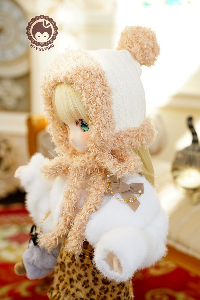 【雪の日帽子です】1/3分 1/4分 BJDサイズは共通です(msd mdd SD DD DY bjd)