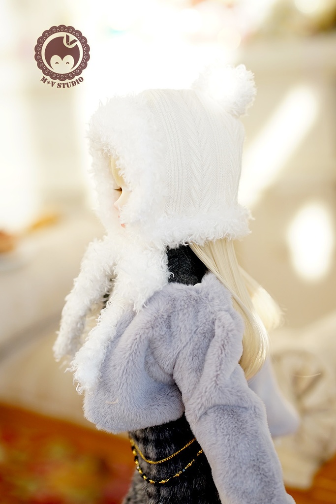 【雪の日帽子です】1/3分 1/4分 BJDサイズは共通です(msd mdd SD DD DY bjd)
