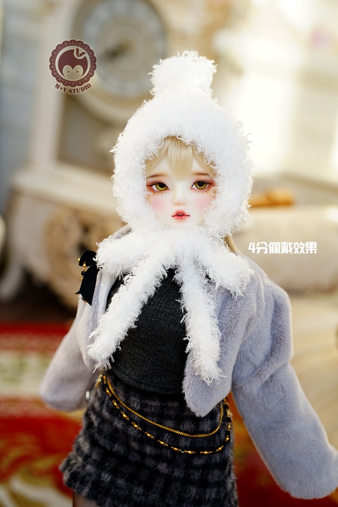 【雪の日帽子です】1/3分 1/4分 BJDサイズは共通です(msd mdd SD DD DY bjd)