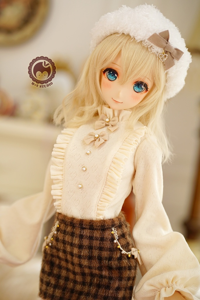 【ぽんぽんベレー帽】1/3分 1/4分 BJDサイズは共通です(msd mdd SD DD DY bjd)