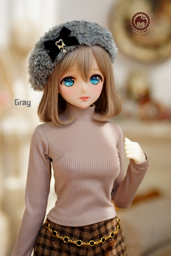 【ぽんぽんベレー帽】1/3分 1/4分 BJDサイズは共通です(msd mdd SD DD DY bjd)