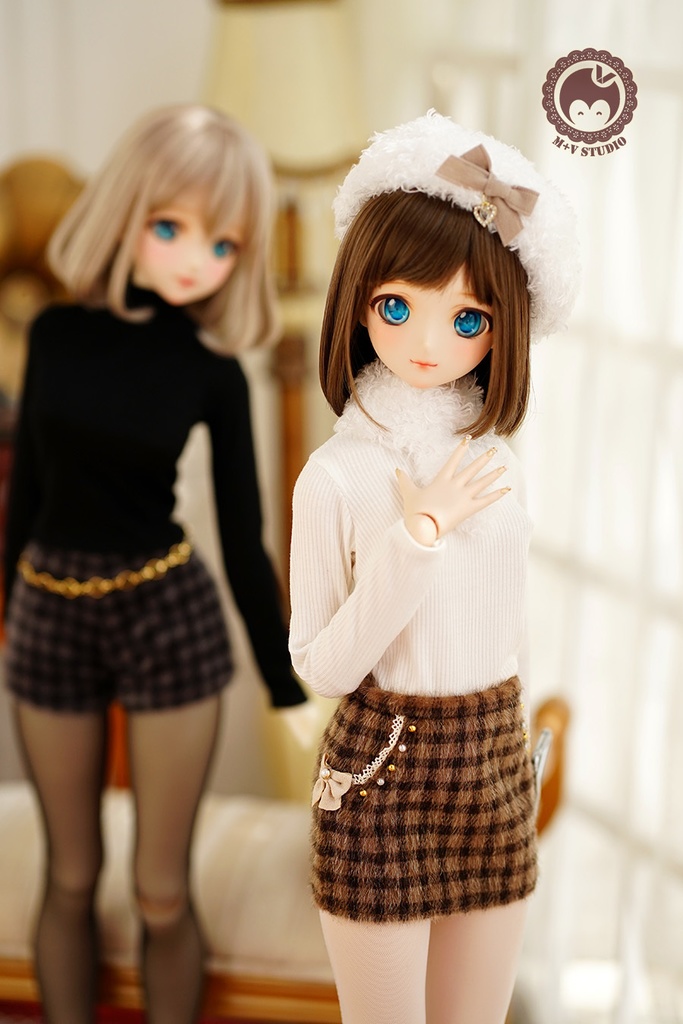 【ぽんぽんベレー帽】1/3分 1/4分 BJDサイズは共通です(msd mdd SD DD DY bjd)