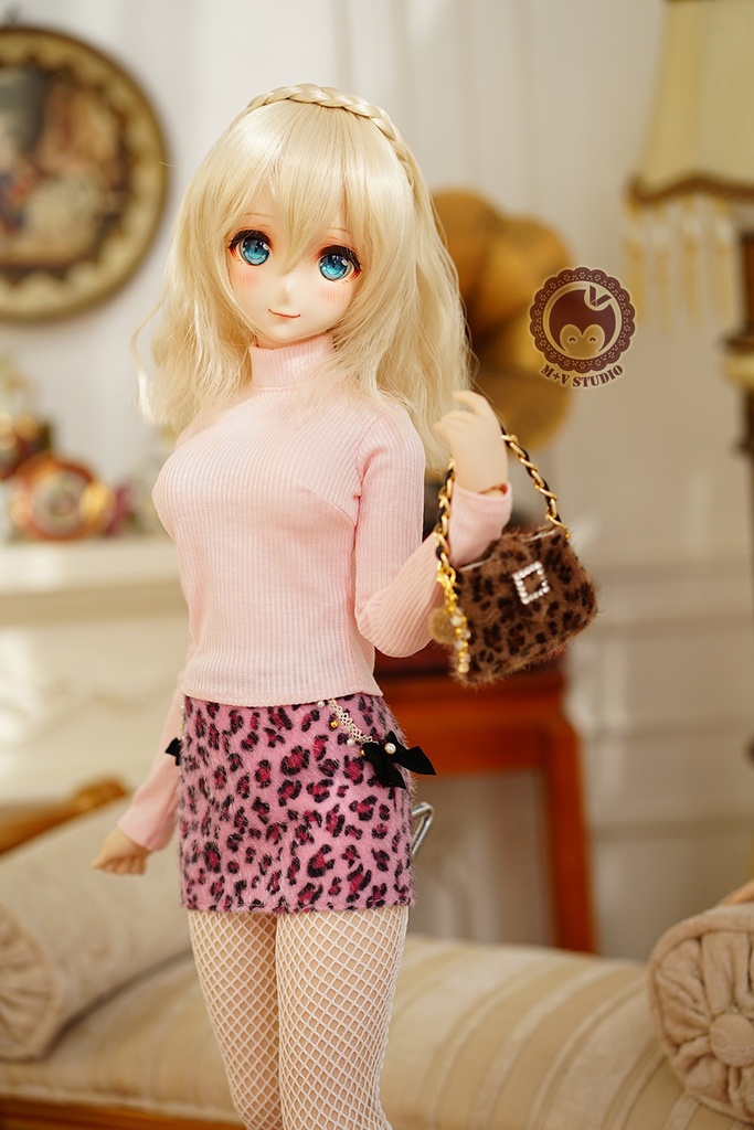 【トートバック(レオパード)】1/3分 1/4分 BJDサイズは共通です(msd mdd SD DD DY bjd)