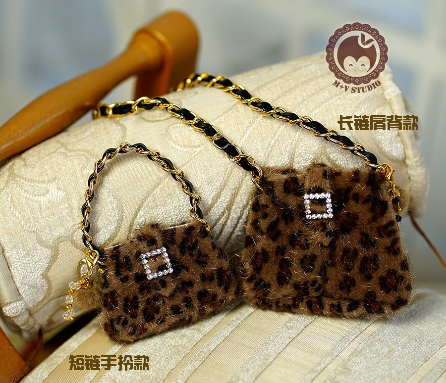 【トートバック(レオパード)】1/3分 1/4分 BJDサイズは共通です(msd mdd SD DD DY bjd)