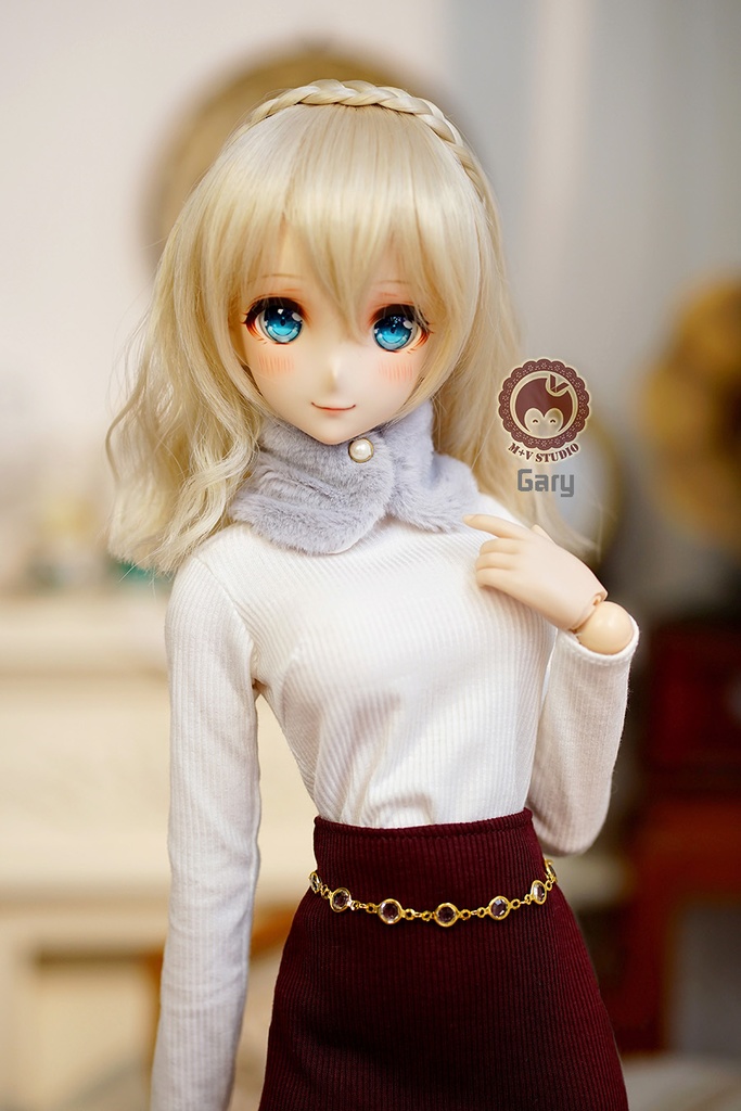 【毛の襟巻き】1/3分 1/4分 BJDサイズは共通です(msd mdd SD DD DY bjd)