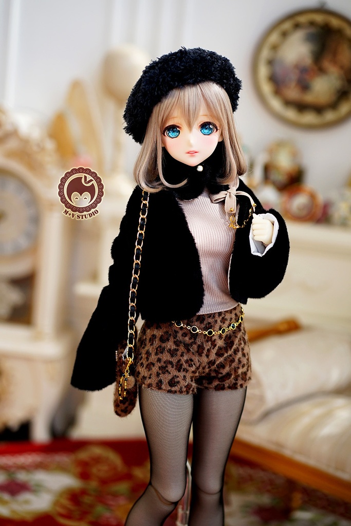 【毛の襟巻き】1/3分 1/4分 BJDサイズは共通です(msd mdd SD DD DY bjd)